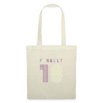 Enfin, dix-huit anniversaire cadeau - Sac en tissu - nature - Devant