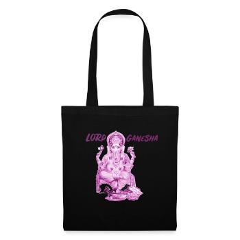 Lord Ganesha Violet - Stoffbeutel - Schwarz - Vorne