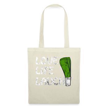 Love Life Lauch Gym Motivation - Stoffbeutel - Natur - Vorne
