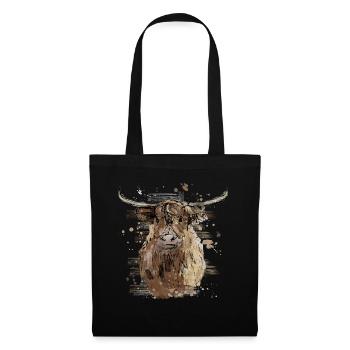 2021 01 04 tshirt highlander écossais 01 - Sac en tissu - noir - Devant
