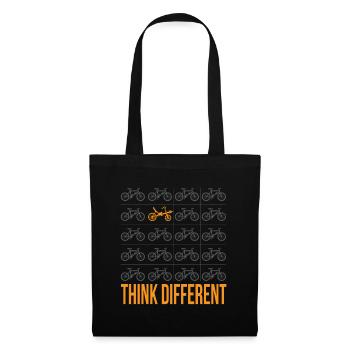Vélo couché - Sac en tissu - noir - Devant