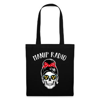 Manip Radio Crâne Coiffure Femme Radiologie - Sac en tissu - noir - Devant