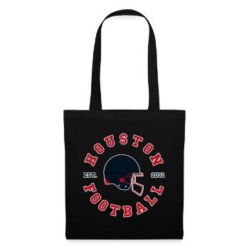 Houston Football Retro Logo - Stoffbeutel - Schwarz - Vorne