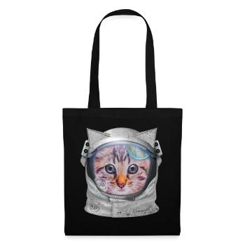 Cat in space - Tote Bag - black - Front