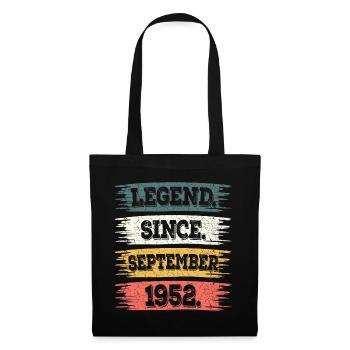Légende Depuis Septembre 1952 70 Ans Anniversaire - Sac en tissu - noir - Devant