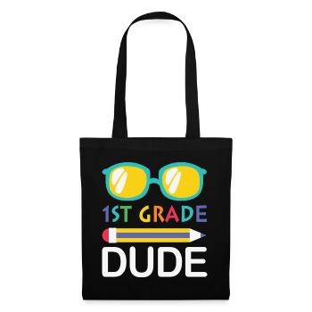 1. Klasse Dude Rainbow Girls Boys Teacher Team - Stoffbeutel - Schwarz - Vorne
