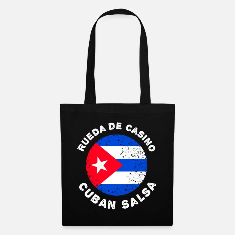 Rueda de Casino - Cuban Salsa - Stoffbeutel - Schwarz