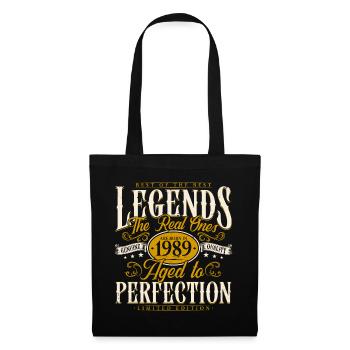 1989 Vintage Born Legends Cadeau d’anniversaire - Sac en tissu - noir - Devant