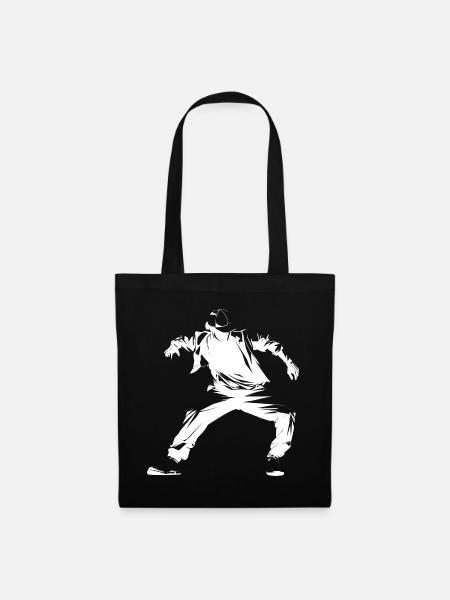 Breakdancer Grafik - Stoffbeutel - Schwarz