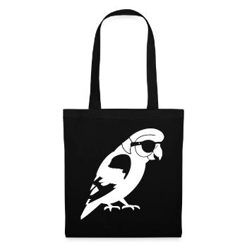 Lustiger Vogel mit Sonnenbrille Cool Bourke's Parak - Stoffbeutel - Schwarz - Vorne