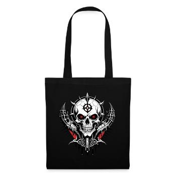 Demon Skull // Demonic Skull FS0164 - Tote Bag - black - Front