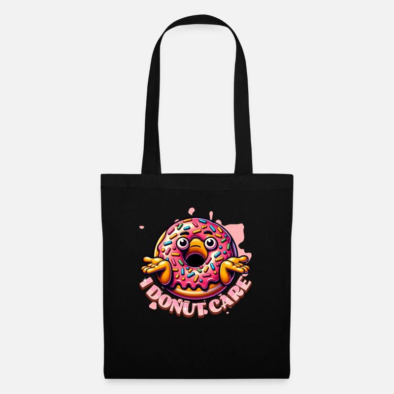 I Donut Care - Tote Bag - black