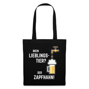XLieblingstier (Dreifarbig) - Stoffbeutel - Schwarz - Vorne