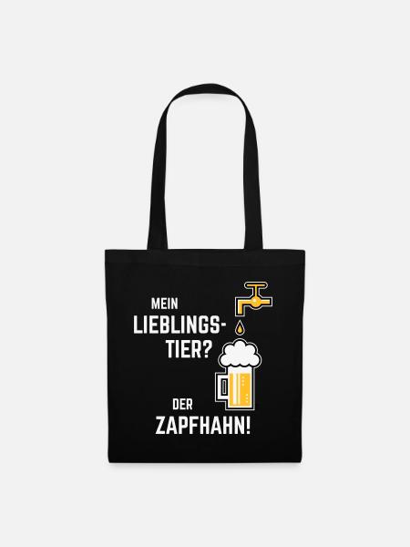 XLieblingstier (Dreifarbig) - Stoffbeutel - Schwarz