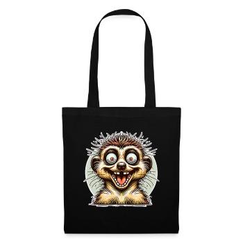 Suricate - Sac en tissu - noir - Devant