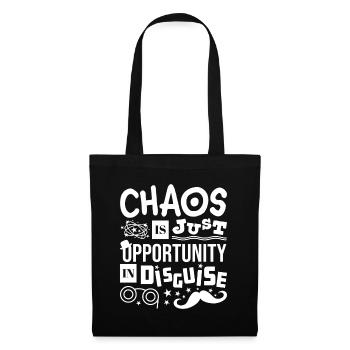 Chaos Is Just Opportunity in Disguise - Tote Bag - black - Front
