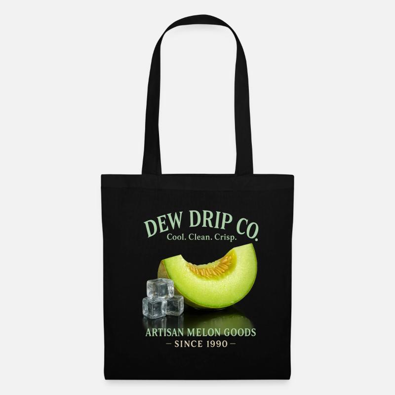 Melone Frucht Sommer Urlaub Limonade - Stoffbeutel - Schwarz