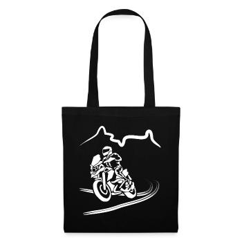 Chemise motard à motif - Sac en tissu - noir - Devant