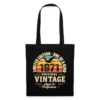 1971 Birthday Gift Vintage 1971 Retro 1971 - Tote Bag - black - Front