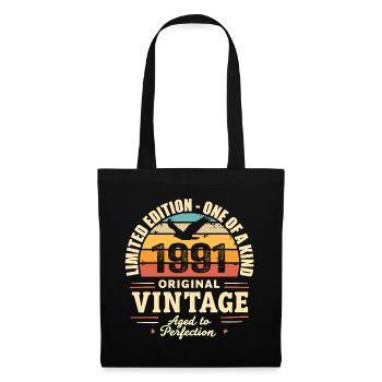 Birthday Gift 1991 Vintage 1991 Retro 1991 - Tote Bag - black - Front