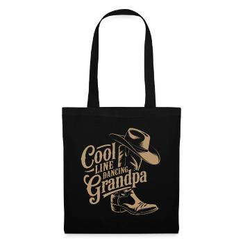 Casual Cowboy Line Dance Grandpa Saying - Tote Bag - black - Front
