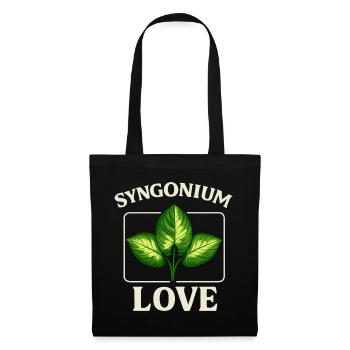 Syngonium Love - Stoffbeutel - Schwarz - Vorne