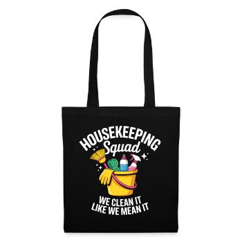 Funny Cleaning Design - Tote Bag - black - Front
