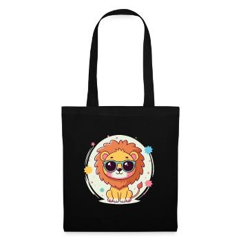 Cute Lion Sunglasses - Tote Bag - black - Front