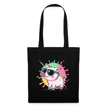 Warm Pig Sunglasses - Tote Bag - black - Front
