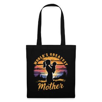La plus grande mère du monde - Sac en tissu - noir - Devant