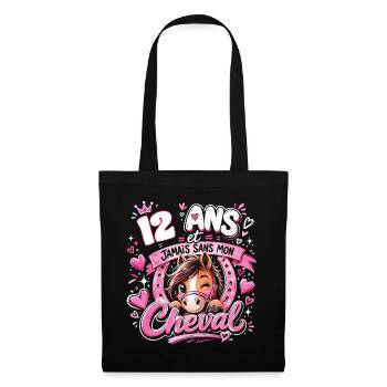 Hello Twelve 12 Ans Est 2014 Anniversaire - Sac en tissu - noir - Devant