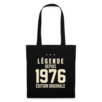 Légende Depuis 1976 - Édition Originale - Sac en tissu - noir - Devant