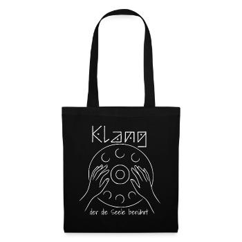 Handpan - Klang der die Seele berührt - Stoffbeutel - Schwarz - Vorne