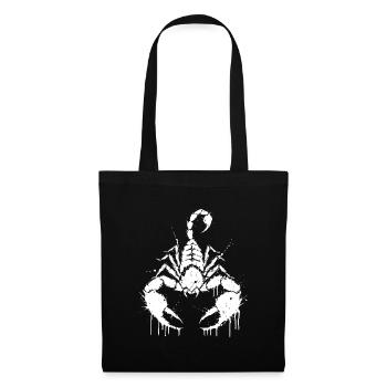 Scorpion White Splash - Tote Bag - black - Front