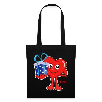 Mucki Riesen-Geschenk - Stoffbeutel - Schwarz - Vorne