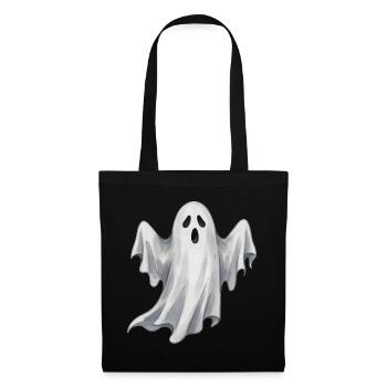 Gruseliges Gespenst Halloween Kostüm Ersatz  - Stoffbeutel - Schwarz - Vorne