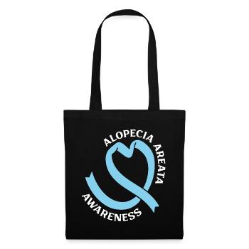 Alopecia Areata - Bewusstsein & Herz - Stoffbeutel - Schwarz - Vorne