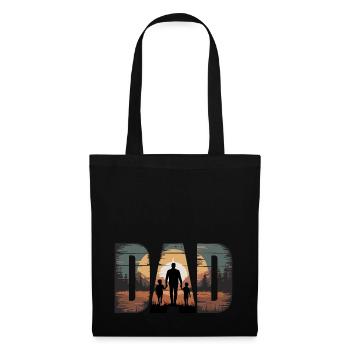 DAD – Père & Fils Sunset Silhouette - Sac en tissu - noir - Devant