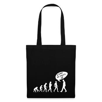Evolution: Go Back. We fucked *p! - Stoffbeutel - Schwarz - Vorne