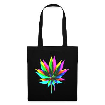 CHANVRE coloré - Sac en tissu - noir - Devant