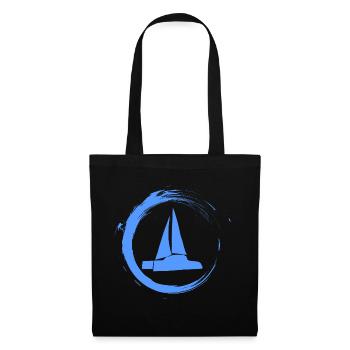 Voile voilier catamaran voilier voile voile mer - Sac en tissu - noir - Devant