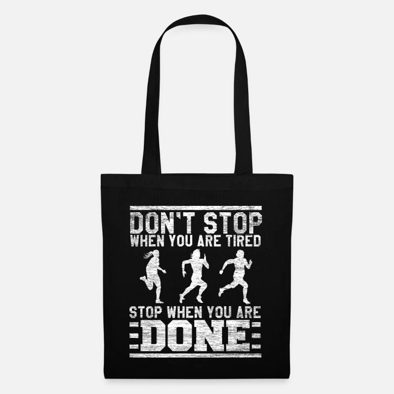 marathon - Tote Bag - black