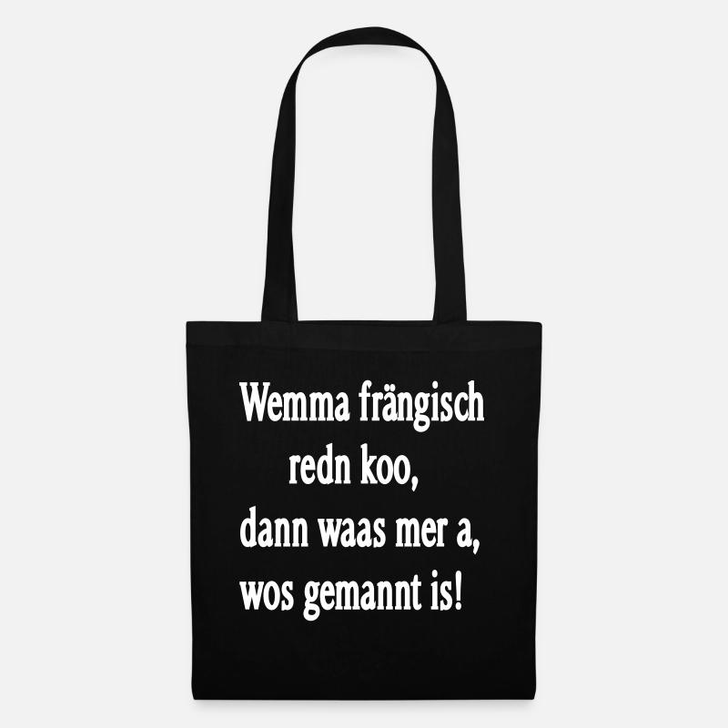 Dialecte franconien - Sac en tissu - noir