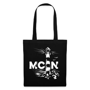 Moin Baltic Sea lighthouse symbol Baltic Sea North Sea - Tote Bag - black - Front