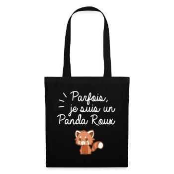 Je suis un panda roux - Sac en tissu - noir - Devant