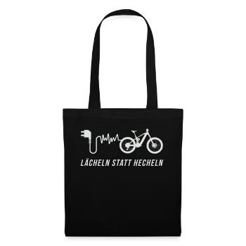 Vélo sourire au lieu de hecheln E-Bike Sort vélo - Sac en tissu - noir - Devant