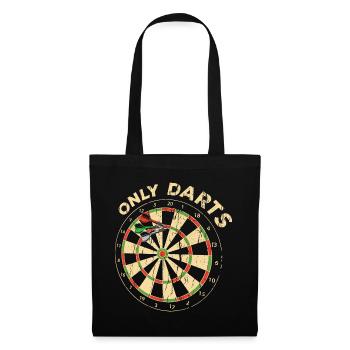 Dartboard retro Dart Dartscheibe Darts Bullseye - Tote Bag - black - Front