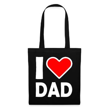 I love dad - Tote Bag - black - Front