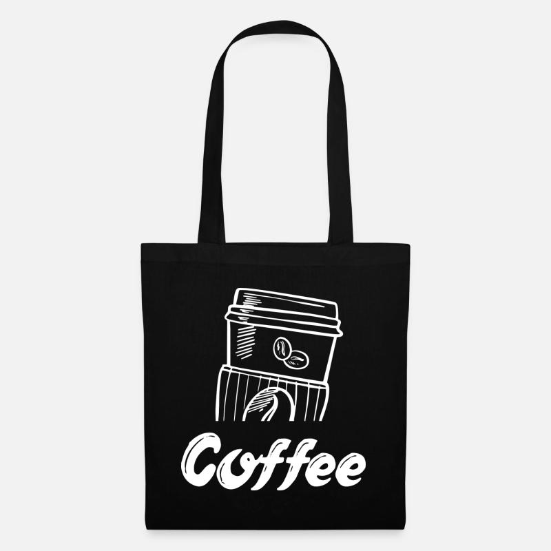 Coffee Kaffeebecher Coffee To Go - Stoffbeutel - Schwarz