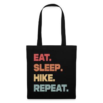Manger Sleep Hike Répéter - Sac en tissu - noir - Devant